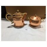 Copper Coffee Pot & Other Pot