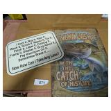 (2) Wildlife Theme Metal Signs