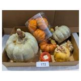 Assorted Ceramic Pumpkins & Other Pumpkins