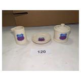 Union Pacific Railroad Butter Pat, Creamer, +