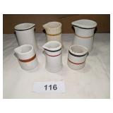 Vintage Assorted Restaurant Grade Creamers