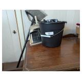 Trashcan, Dustpan, Broom, Mop Bucket & Trash Bags