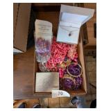 Assorted Pink & Purple Costume Jewelry