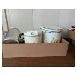 Herb Canisters, Kettle & Pot w/ Lid