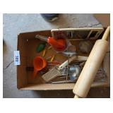 Rolling Pin, Cooking Utensils & Meat Thermometer