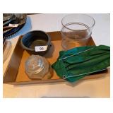 Metal Planter, Clothespins, Pink Pitcher & Other