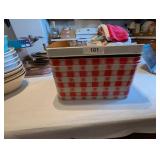 Vintage Picnic Metal Container