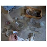 Glass Bowls, Punch Cups, Candy Dishes & Other