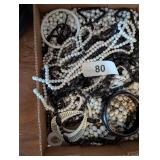 Assorted Black & White Costume Jewelry