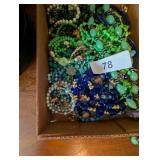 Assorted Blue & Green Costume Jewelry