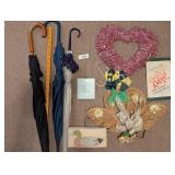 (3) Umbrellas, Ruler, Doorstopper & Other