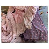 Tote w/ Lid, Assorted Pajamas & Other