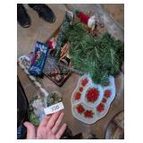 Christmas Garland, Dish & Other Christmas Decor