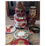 Assorted Tins & Burner Covers