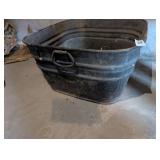 Square Galvanized Wash Tub