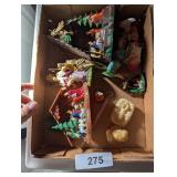 Plastic Nativity Scene Pieces