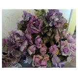 (2) Plastic Kettles & Artificial Flowers