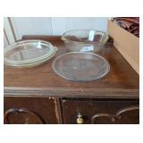 Pyrex Casserole Dish, Fire King Pie Plate & Other