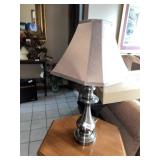 (2) Matching Nickel Finish Lamps