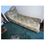 Floral Upholstered Fainting Couch
