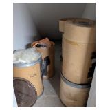 (6) Cardboard Containers: Four are empty,