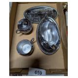 Silver Tone Serving Set