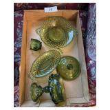 Avocado Green Candy Dish, Toothpick & Other