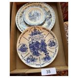 State Plates & Other Blue & White Dishes