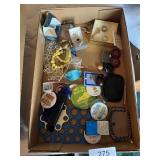 Assorted Jewelry, Ring Sizers, Buttons
