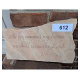 Stone w/ Bible Verse Joshua 24:15