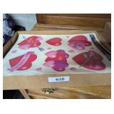 Valentine Window Clings, Honeycomb Bells &
