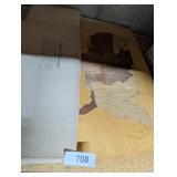 Vintage IN Laminated Placemats In Original Box &