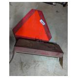 Slow Moving Vehicle Sign + Metal Tractor Toolbox