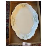 Large Oval Platter, marked East Liverpool Pottery