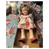 Shirley Temple Type Porcelain Doll
