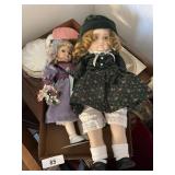(2) Porcelain Dolls
