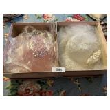 Vintage Bridal Hat w/ Veil & Bridesmaid Hat in