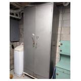 Metal Cabinet On a Riser