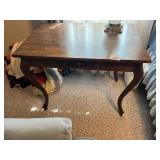 Curved Leg Library Table