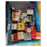 Large Box w/ Assorted Oil Filters & Air Filters
