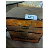 Metal Organizer w/ Contents