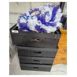 (4) Black Storage Crates (light weight) +