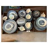 Currier & Ives Royal Dishes / Large Quantity