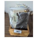 Small Wood Box Filled w/ Vintage Sewing Patterns