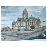 Evelyn Steinkuhl Framed Evansville Courthouse