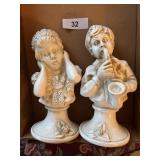 (2) 1971 Chicago Universal Statuary Pieces