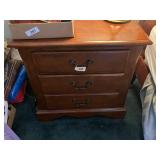 Modern Cherry Finish Night Stand