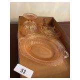 Pink Depression Glass Dishes
