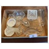 Glass Candy Dish, Vase, Serving Pieces