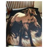Area Rug / Horse Design / needs light cleaning